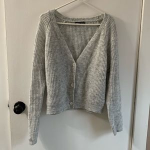 Grey Knit Women’s Sweater